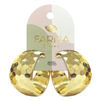 Farma Bijoux Earrings Mosaic Hoop 31mm
