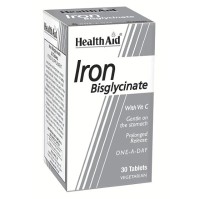 Health Aid Iron Bisglycinate 30 ταμπλέτες