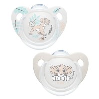 Nuk Πιπίλα Σιλικόνης με Διπλή Θήκη Disney The Lion King 6-18m 2 τεμάχια