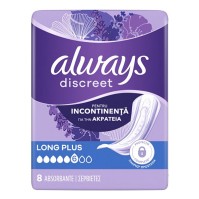 Always Discreet Long Plus 8 τεμάχια