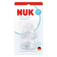 Nuk First Choice Silicone Nipple 3m+ Medium 2 τεμάχια