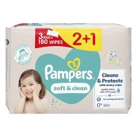 Pampers Wipes Soft and Clean 180 τεμάχια