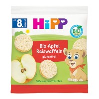 Hipp Παιδικά Ρυζογκοφρετάκια Μήλου 8m+ 30g
