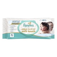 Pampers Aqua Soft Touch Wipes 48 τεμάχια