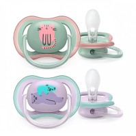 Philips Avent Ultra Air Ορθοδοντική Πιπίλα Γατούλα-Αρκουδάκια 6-18m 2 τεμάχια