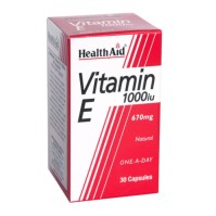 Health Aid Natural Vitamin E 1000iu 30 κάψουλες