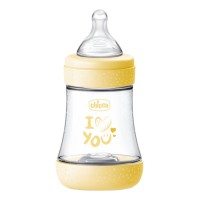 Chicco Perfect 5 Plastic Baby Bottle 0m+ Yellow 150ml