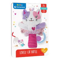 Baby Clementoni Lovely Cat Rattle 0m+ 1 τεμάχιο