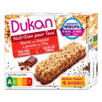 Dukan Oat Bars with Chia Seeds and Chocolate Coating 4 τεμάχια