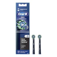 Oral-B Pro Cross Action Black Ανταλλακτικές Κεφαλές 2 τεμάχια
