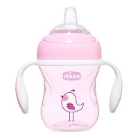 Chicco Transition Cup 4m+ Pink Bird 200ml
