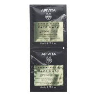 Apivita Express Beauty Deep Cleansing Face Mask Green Clay 2x8ml