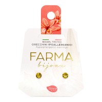 Farma Bijoux Υποαλλεγικά Σκουλαρίκια Κρύσταλλα Απαλό Κίτρινο 4.1mm