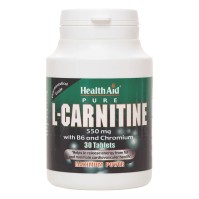 Health Aid L-Carnitine 550mg with B6 and Chromium 30 ταμπλέτες