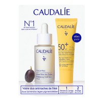 Caudalie Vinoperfect Brightening Dark Spot Serum 30ml & Very High Protection Lightweight Cream SPF50 20ml