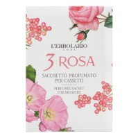 LErbolario 3 Rosa Multipurpose Perfumed Sachets 1 τεμάχιο