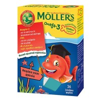 Mollers Omega-3 Gummies γεύση Φράουλα 36 ζελεδάκια