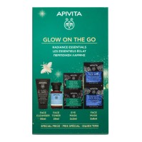 Apivita Face Mask Sea Lavender 2x8ml & Eye Mask Ginkgo Biloba 2x2ml & Black Detox Jelly 50ml & Aqua Beelicious Toner 20ml