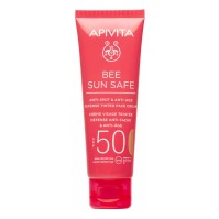 Apivita Bee Sun Safe Anti-Spot and Anti-Age Defense Face Cream SPF50 Tinted Golden 50ml