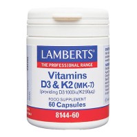 Lamberts Vitamin D3 1000iu and K2 90µg 60 κάψουλες