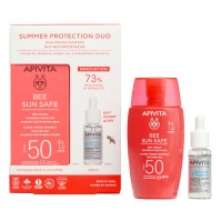Apivita Bee Sun Safe Dry Touch Invisible Face Fluid SPF50 50ml & HA5 Honey Repair Serum 10ml