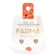 Farma Bijoux Earrings Crystal Hearts 5mm