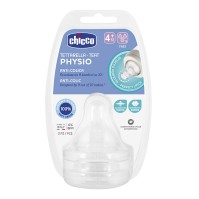 Chicco Physio Perfect 5 Anti-Colic Nipple Fast Flow 4m+ 2 τεμάχια
