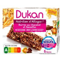 Dukan Oat Bars with Hazelnut and Chocolate 6 τεμάχια
