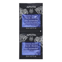 Apivita Express Beauty Moisturizing and Anti-Pollution Face Mask Sea Lavender 2x8ml