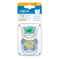 Dr. Browns Prevent Orthodontic Soother 6-18m Green 2 τεμάχια