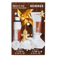 Korres Vanilla Cinnamon Shower Gel 250ml & Body Milk 200ml