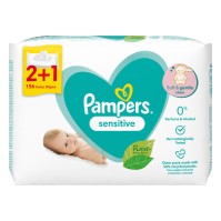 Pampers Sensitive Wipes 156 τεμάχια