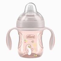 Chicco Transition Cup 4m+ Pink Penguin 200ml
