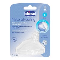 Chicco Natural Feeling Anti-Colic Nipple Slow Flow 0m+ 1 τεμάχιο