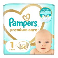 Pampers Premium Care No. 1 (2-5 kg) 50 τεμάχια