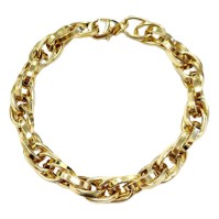 Farma Bijoux Bracelet Gold Interlocking Chain 19mm