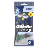 Gillette Blue3 Smooth Ξυραφάκια μιας Χρήσης 6 τεμάχια