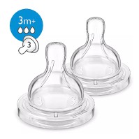 Philips Avent Classic Θηλή Μέτριας Ροής Κατά Των Κολικών 3m+ 2 τεμάχια