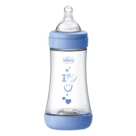 Chicco Perfect 5 Plastic Baby Bottle 2m+ Blue 240ml