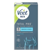 Veet Men Total Pro Depilation Cream 100ml & Aftercare Balm 50ml
