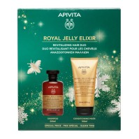 Apivita Royal Jelly Elixir Revitalizing Shampoo 250ml & Replumping Conditioning Mask 150ml