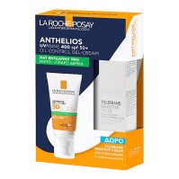 La Roche-Posay Anthelios UVMUNE 400 Oil Control Gel Cream SPF50 50ml & Toleriane Sensitive Cream 15ml