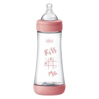 Chicco Perfect 5 Plastic Baby Bottle 4m+ Pink 300ml