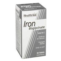 Health Aid Iron Bisglycinate 90 ταμπλέτες
