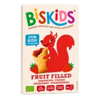 Biskids Organic Wholegrain Biscuits with Strawberry 36m+ 120g