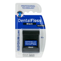 Elgydium Clinic Chlorhexidine Dental Floss Black 50 μέτρα