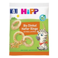 Hipp Δαχτυλίδια με Όλυρα και Βρώμη 8m+ 30g