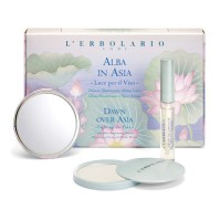 LErbolario Alba in Asia Make Up Kit Ανοιχτόχρωμη Πούδρα Λάμψης 8.5g & Light Effect Gloss 7ml & Καθρεφτάκι