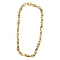 Farma Bijoux Necklace Gold Interlocking Chain 44mm