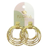 Farma Bijoux Earrings Concentric Hoop 42mm